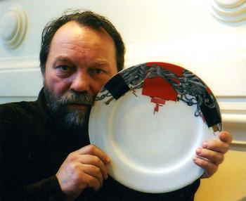 With the ordered plate. Paris, 2000.